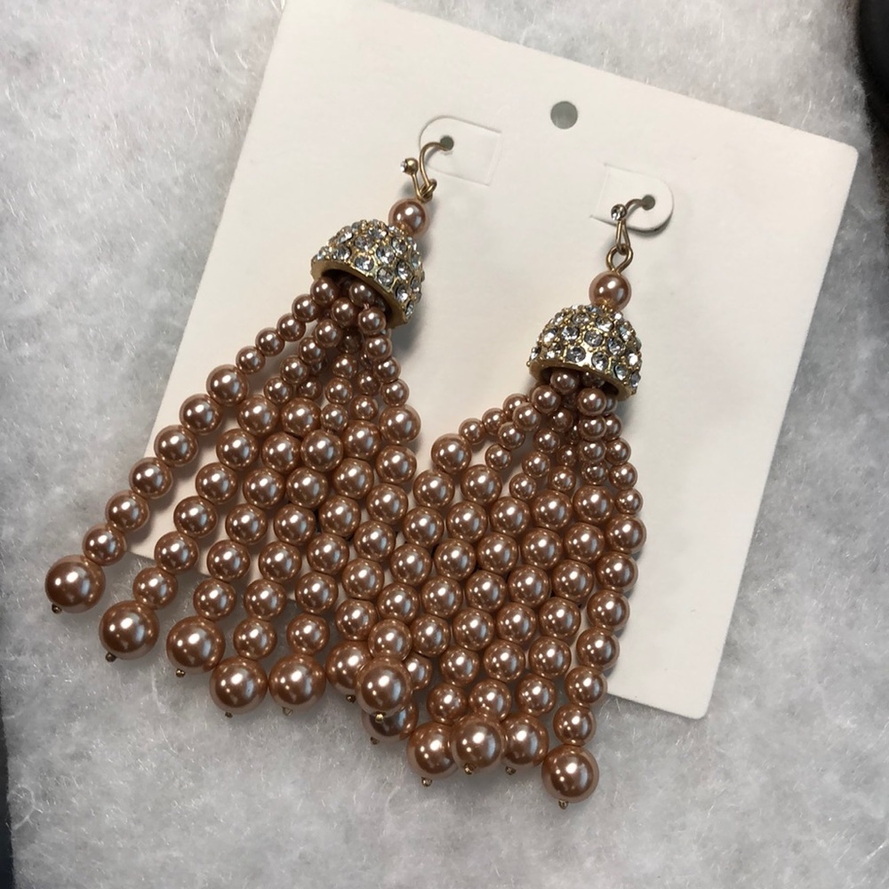 Pearl Tassel Earrings